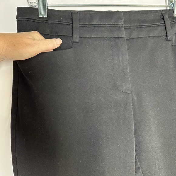 7th Avenue Black Work Pants Trousers Suit Straight
Leg Pockets Belt Loops Size 8 - Picture 2 of 7